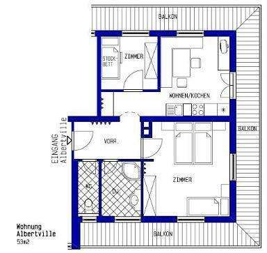 Appartement Albertville Grundriss Tux Tirol